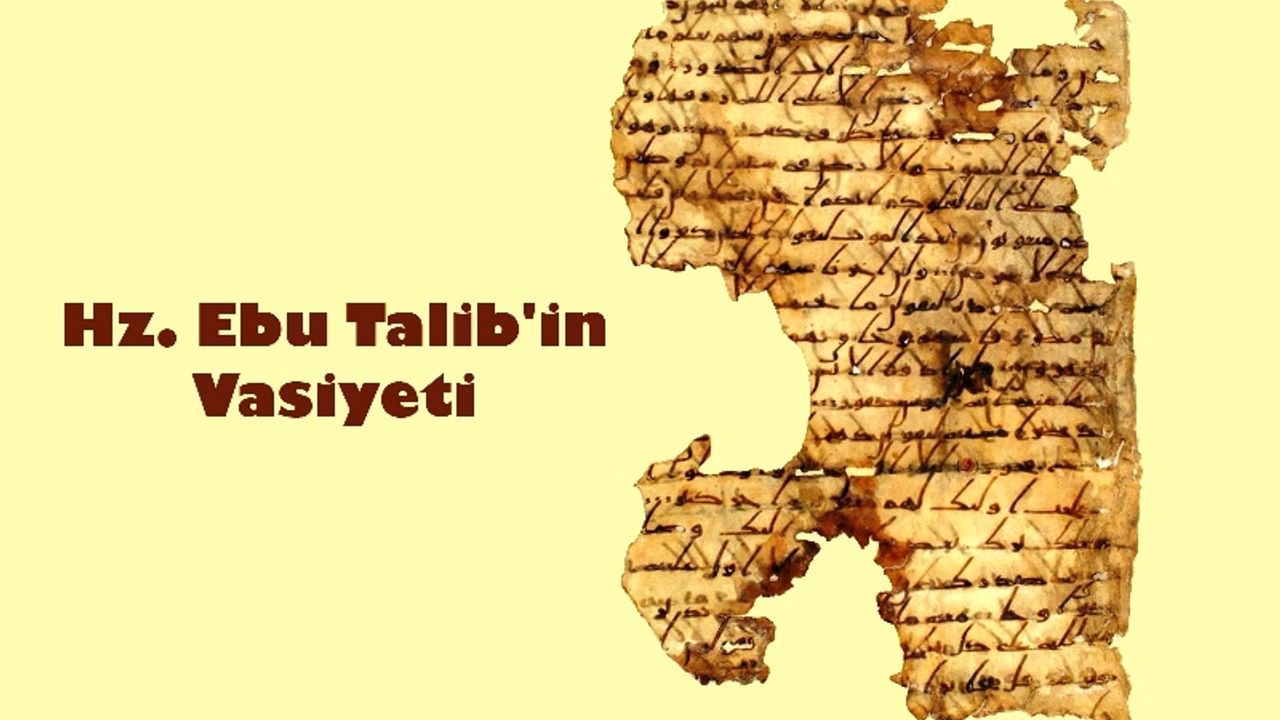 Hz. Ebu Talib'in Vasiyeti