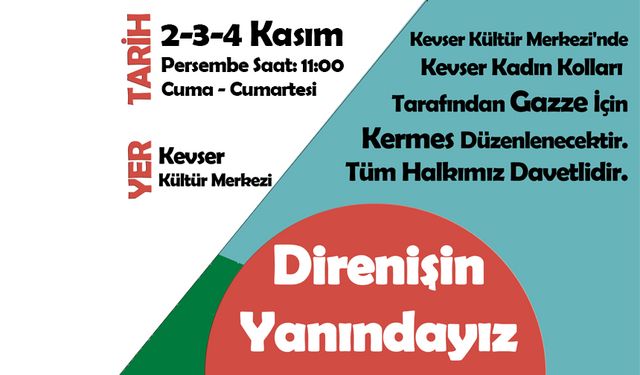 Direnişin Yanındayız Kermesine Davet