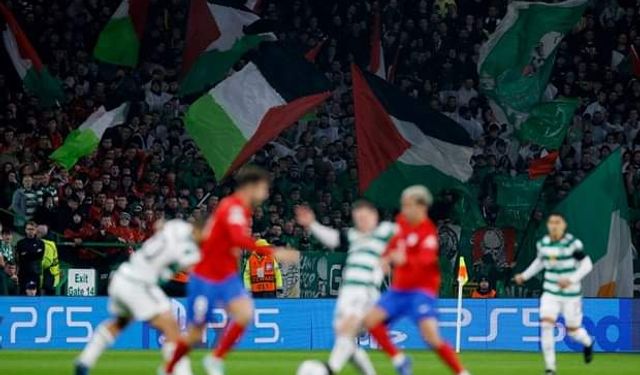 İnatçı İskoçlardan UEFA'ya İnat Filistin'e Destek