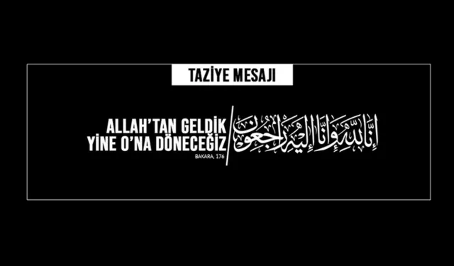 Ehla-Der'den Hüseyin Alagöz Hocamıza Taziye Mesajı