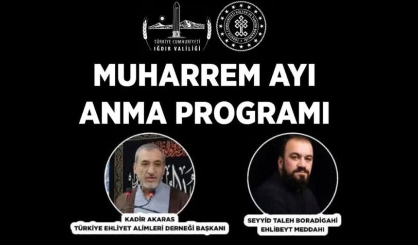 Muharrem Ayı Anma Programı - Iğdır
